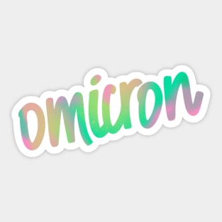 Greek Alphabet: omicron (pastels) Sticker